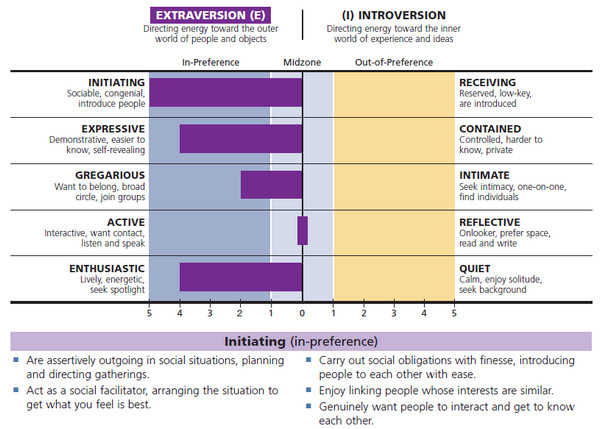 MBTI Step II的E-I维度结果