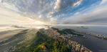 Sunrise of Christ the Redeermer, Rio the Janeiro, Brazil